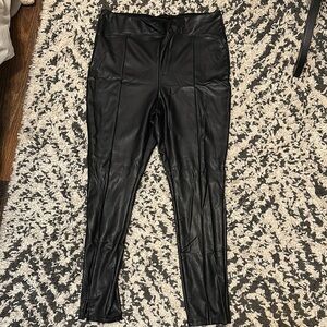 Express Black Faux Leather Leggings